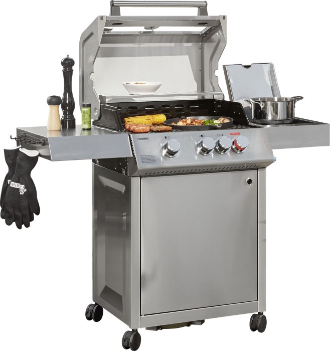 Mr. Gardener Gasgrill Virginia, 3 Brenner, Grillfläche: 62 x 43 cm, mit Unterschrank, 846511
